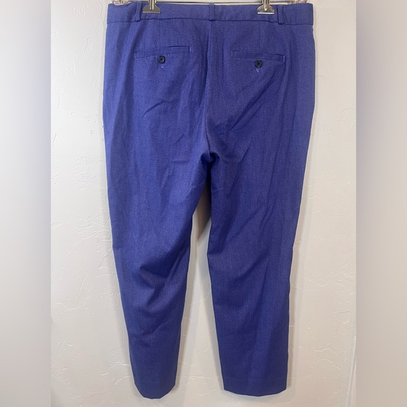 Banana Republic Purple Blue Avery Mid-Rise Straight Ankle‎ Pants Size 12 - Picture 5 of 7